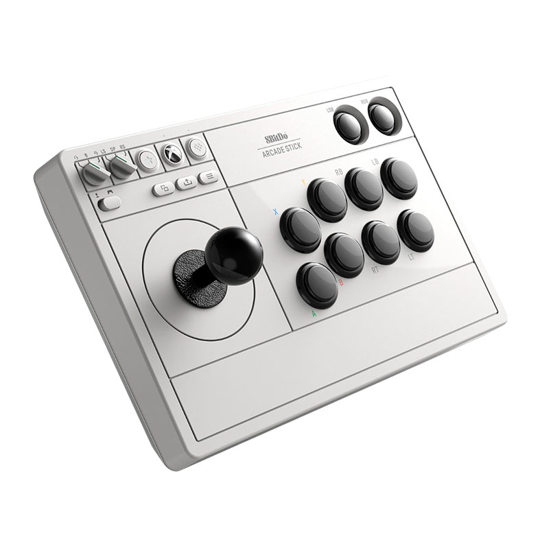 Controle 8BitDo Arcade Stick, Para Xbox, Wireless, Branco, 81JA01D - miniatura 4