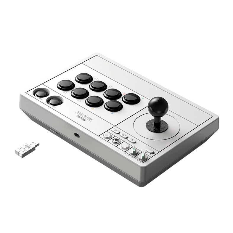 Controle 8BitDo Arcade Stick, Para Xbox, Wireless, Branco, 81JA01D - miniatura 3