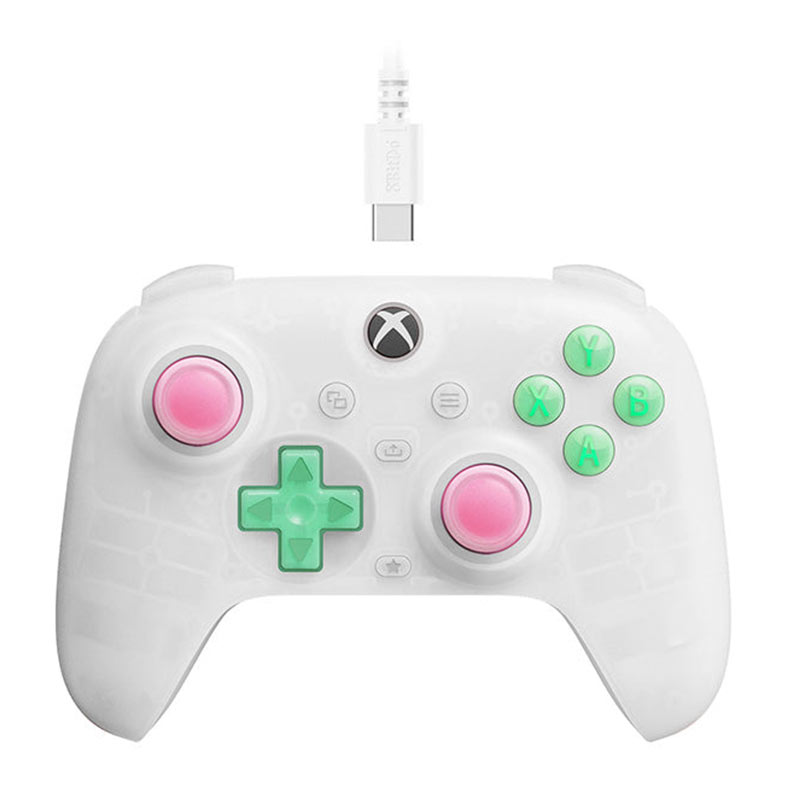 Controle 8BitDo Ultimate Mini, RGB, Para Xbox, Translucent White, 82CC01D - imagem 1