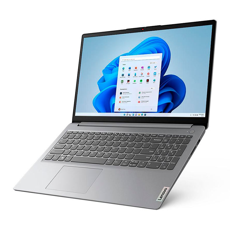 Notebook Lenovo IdeaPad 1, 15.6 Pol, Intel I3-1215U, HD, 4GB DDR4, SSD 256, Windows 11 Home, Cinza, 82VY000TBR - miniatura 7