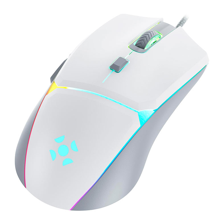Mouse Gamer Fortrek Crusader, RGB, 12800DPI, 6 Botoes, Branco, 83910 - miniatura 4