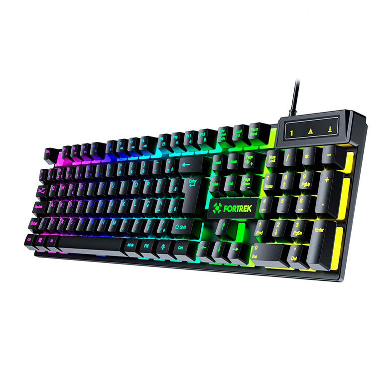 Teclado Gamer Fortrek Fearless 100, Rainbow, ABNT2, Preto, 84032 - miniatura 4