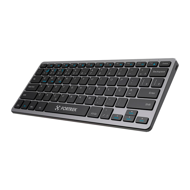 Teclado Office Fortrek KB11 Compact, ABNT2, Bluetooth, Preto, 84454 - miniatura 4