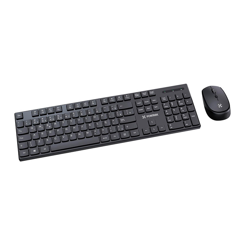 Kit Teclado e Mouse Fortrek CW11, ABNT2, 1600DPI, Wireless, Preto, 84458 - miniatura 6