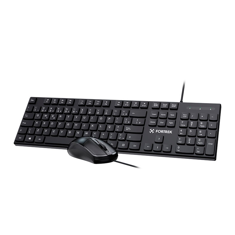 Kit Teclado e Mouse Fortrek C13, 1200 DPI, ABNT2, USB, Preto, 84936 - miniatura 4