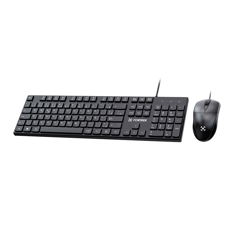 Kit Teclado e Mouse Fortrek C13, 1200 DPI, ABNT2, USB, Preto, 84936 - miniatura 6