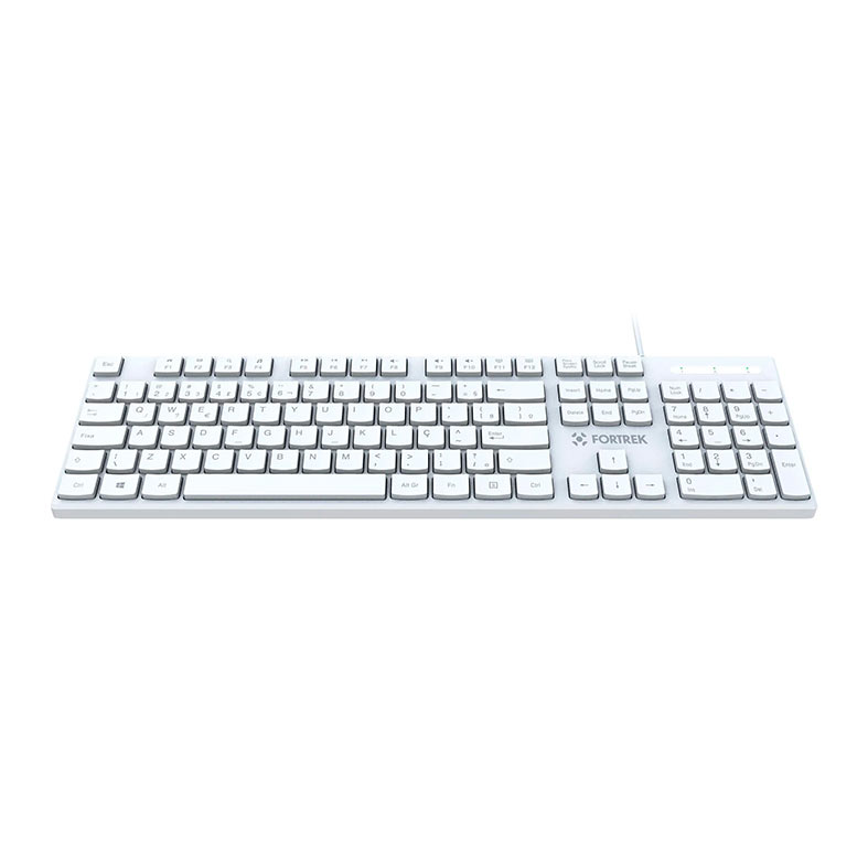 Teclado Membrana Fortrek K15, ABNT2, USB, Branco, 84953 - miniatura 4