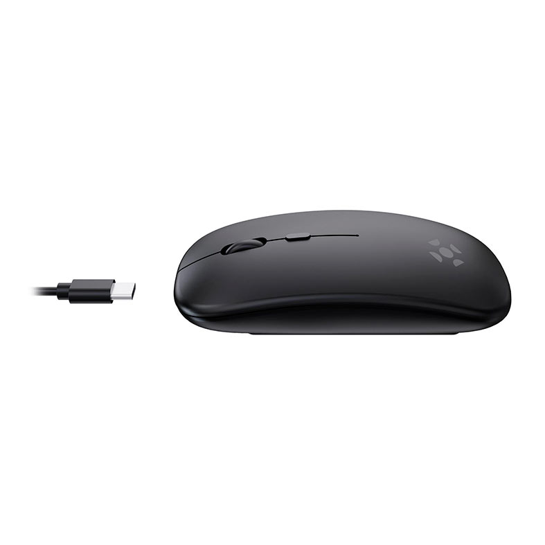Mouse Slim Fortrek MS14, 1600DPI, 4 Botoes, Wireless, Preto, 85746 - miniatura 8