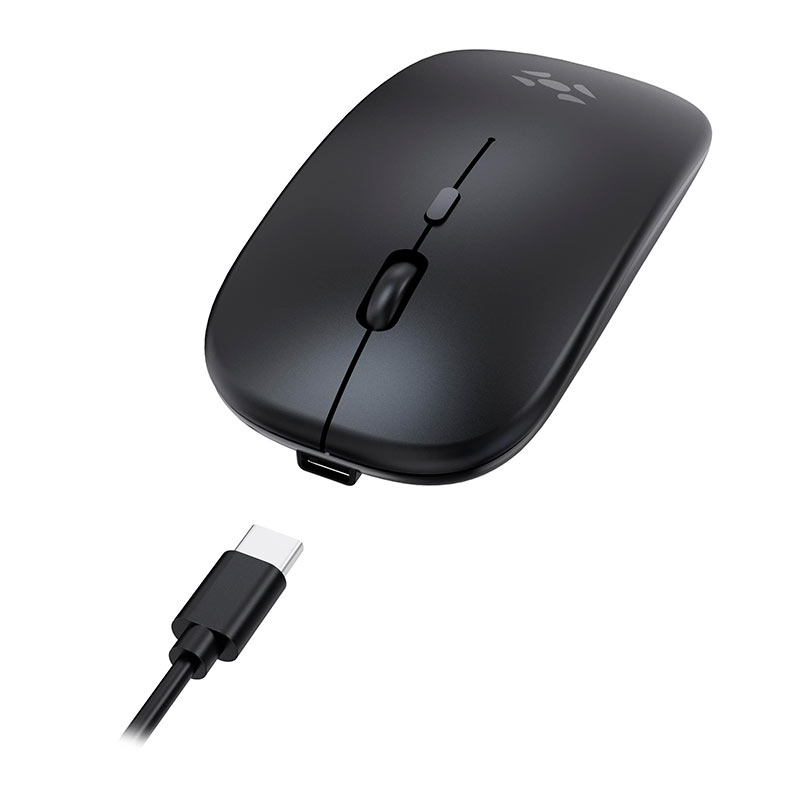 Mouse Slim Fortrek MS14, 1600DPI, 4 Botoes, Wireless, Preto, 85746 - miniatura 9
