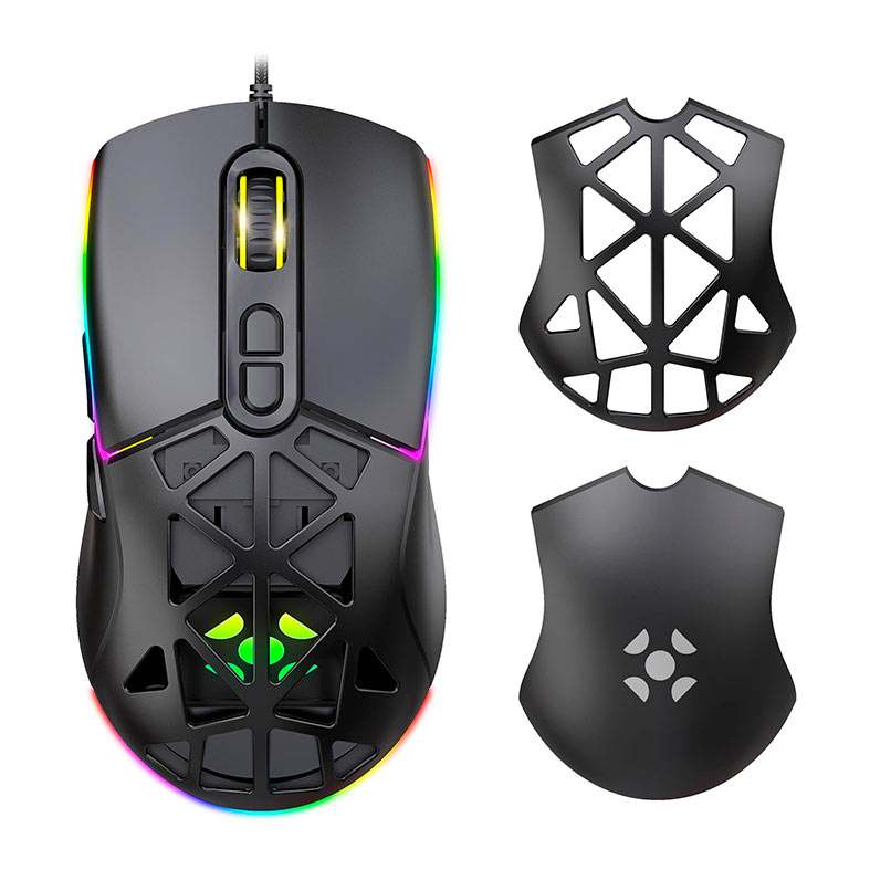 Mouse Gamer Fortrek Striker, RGB, 12800PI, 7 Botoes, Preto, 85978 - miniatura 3