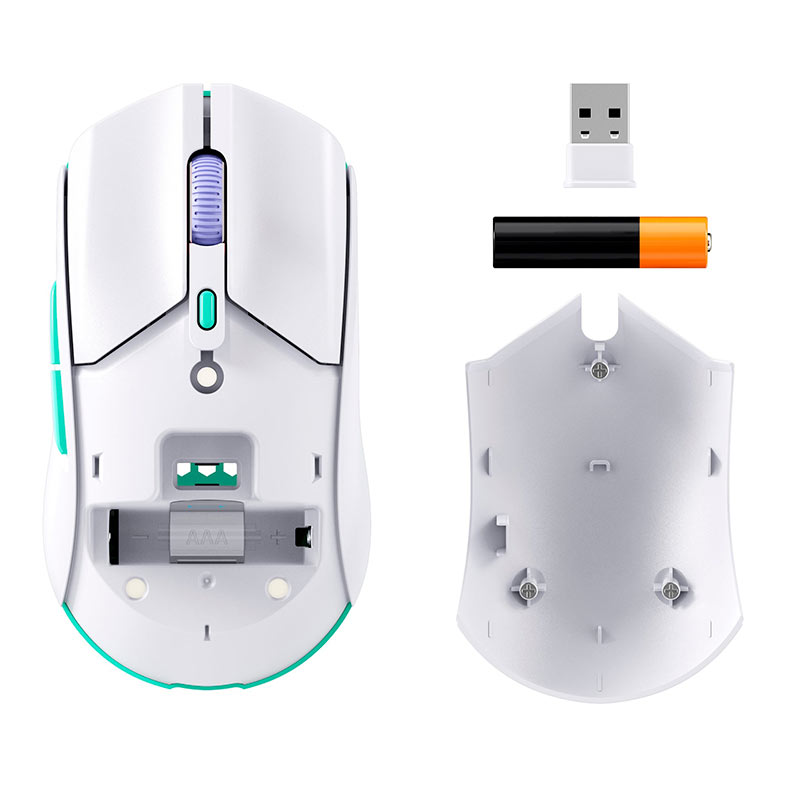 Mouse Gamer HyperX Pulsefire Haste 2, 12000DPI, 5 Botoes, Wireless/Bluetooth, Branco, 8R2E7AA - miniatura 8