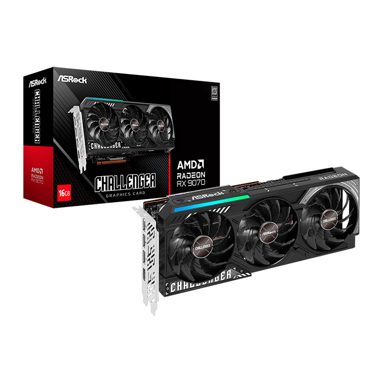 Placa de Video AsRock Radeon RX 9070 Challenger, 16GB, GDDR6, 256-bit, 90-GA5NZZ-00UANF - miniatura 3