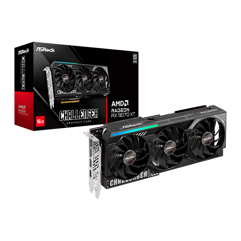 Placa de Video AsRock Radeon RX 9070 XT Challenger, 16GB, GDDR6, 256-bit, 90-GA61ZZ-00UANF - miniatura 3