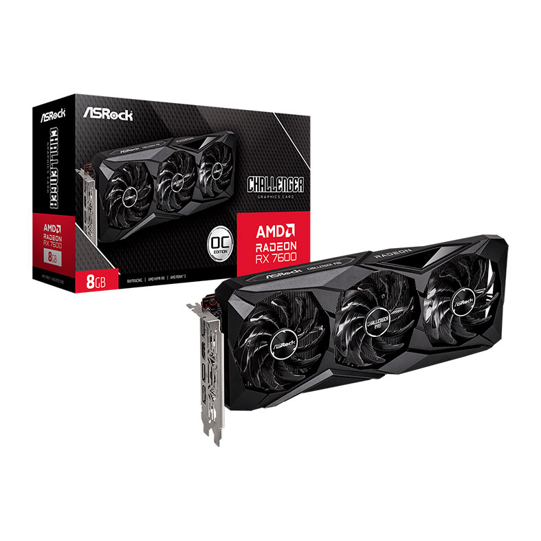 Placa de Video AsRock Radeon RX 7600 Challenger Pro OC, 8GB, GDDR6, 128-bit, 90-GA62ZZ-00UANF - miniatura 3