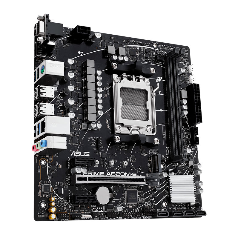 Placa Mae Asus Prime A620M-E, DDR5, Socket AMD AM5, M-ATX, Chipset AMD A620, PRIME-A620M-E - miniatura 3