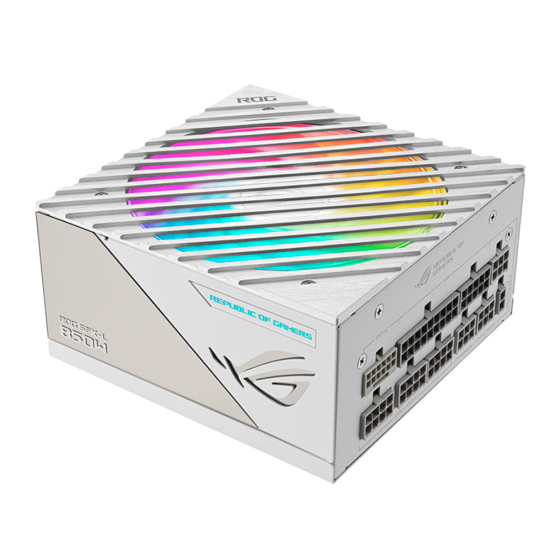 Fonte Asus Rog Loki White Edition, ARGB, Full-Modular, 850W, 80 Plus Platinum, Branca, 90YE00N2-B0BA00 - imagem 1