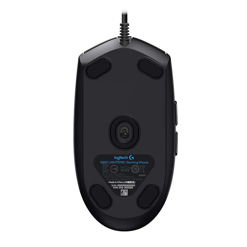 Mouse Gamer Logitech G203 RGB 8000Dpi 6 Botoes Preto, 910-005793 - miniatura 5