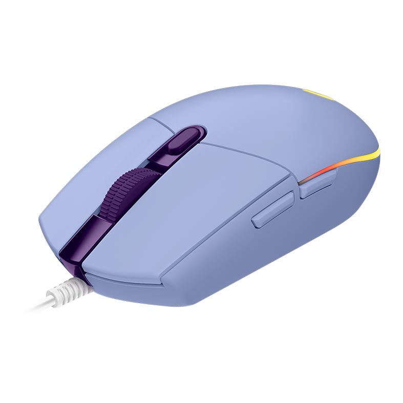 Mouse Gamer Logitech G203 RGB 8000DPI 6 Botoes Lilas, 910-005852 - miniatura 4