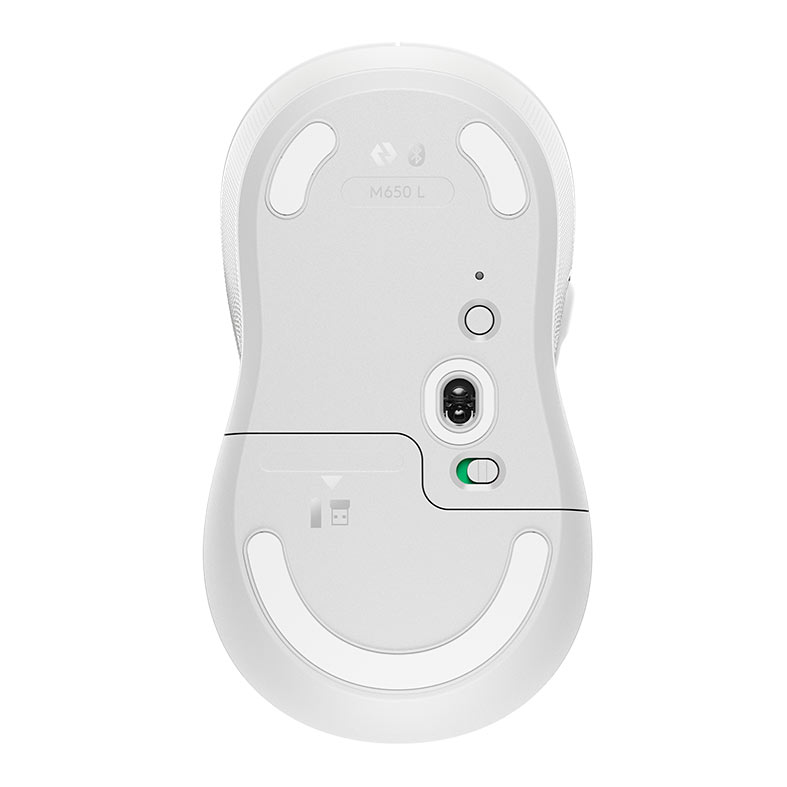 Mouse Logitech Signature M650L, Bluetooth, 2000DPI, 5 Botoes, Branco, 910-006233 - miniatura 6