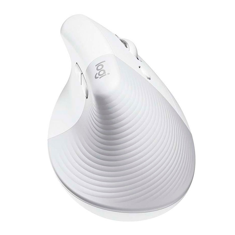Mouse Vertical Ergonomico Logitech Lift, Bluetooth, 4000DPI, 6 Botoes, Branco, 910-006469 - miniatura 4