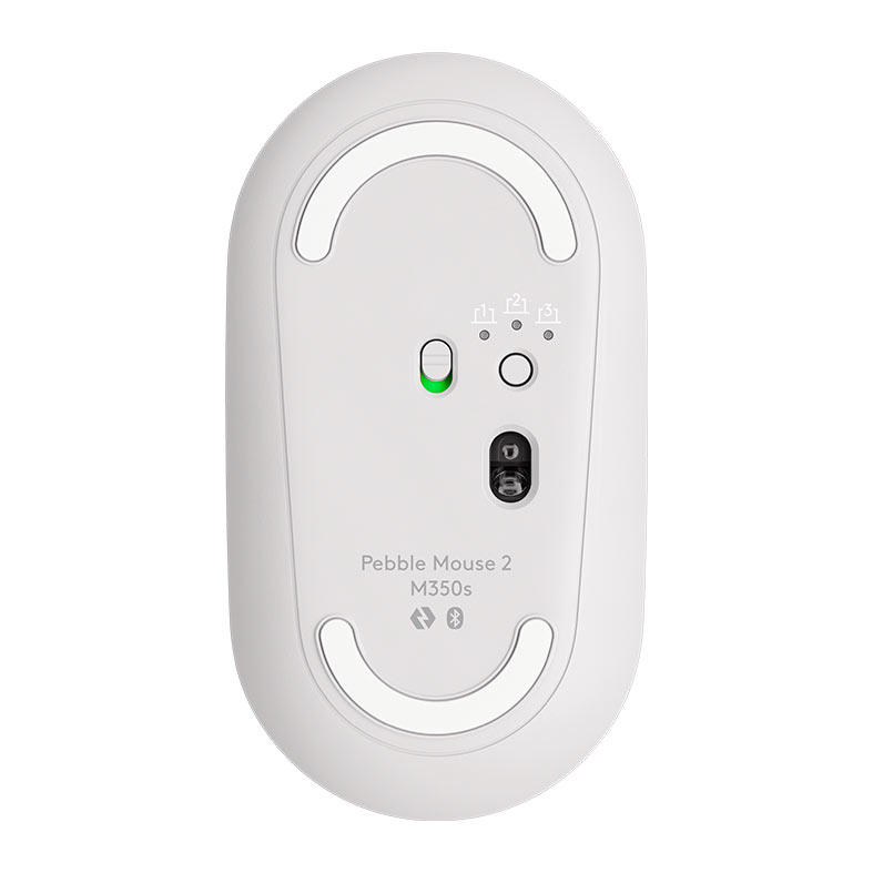 Mouse Logitech Pebble 2 M350s, 3 Botoes, Bluetooth, Branco, 910-007047 - miniatura 6