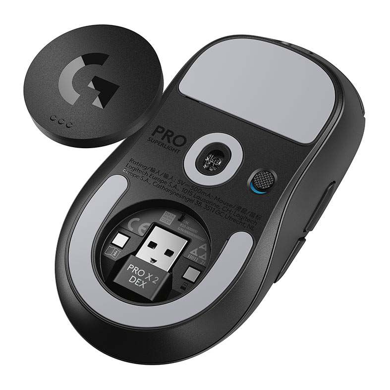 Mouse Logitech Pro X Superlight 2 Dex, 5 Botoes, Wireless, Preto, 910-007356 - miniatura 8