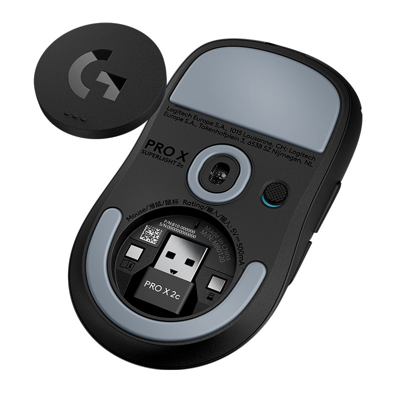 Mouse Gamer Logitech Pro X Superlight 2C, 44000DPI, 5 Botoes, Wireless, Preto, 910-007530 - miniatura 8