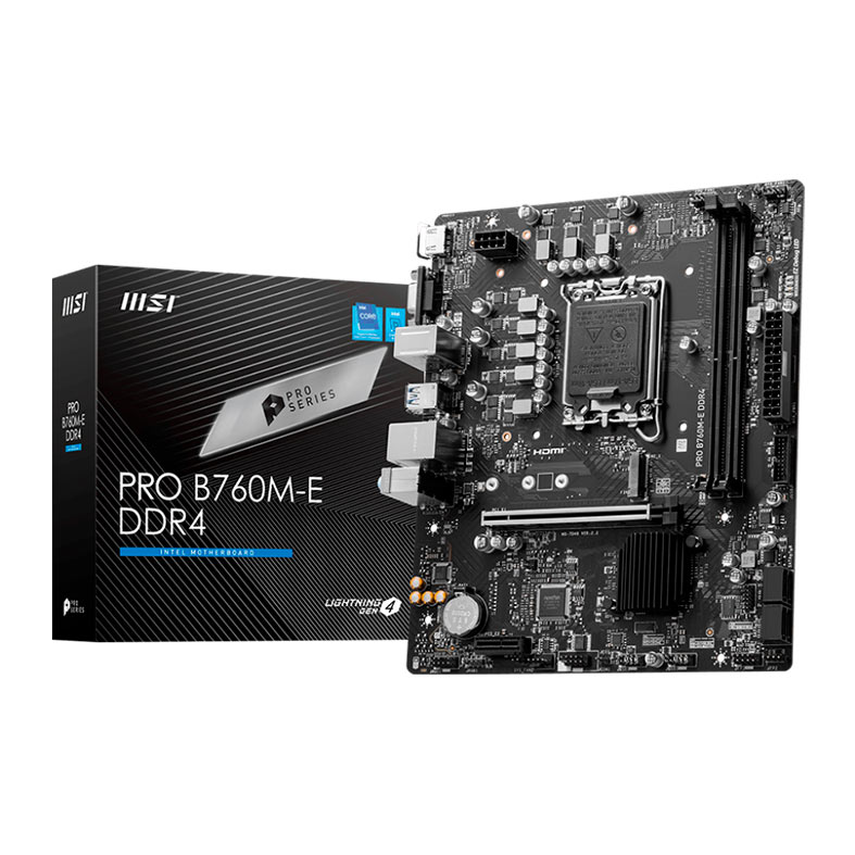 Placa Mae MSI Pro B760M-E DDR4, Socket LGA1700, M-ATX, Chipset Intel B760, PRO-B760M-E-DDR4 - miniatura 3