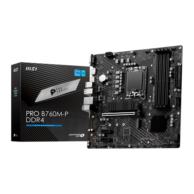 Placa Mae MSI PRO B760M-P DDR4, Socket LGA 1700, Chipset B760, PRO-B760M-P-DDR4 - miniatura 3