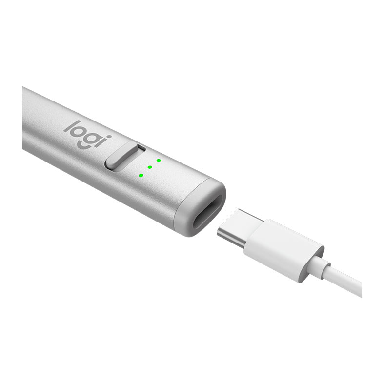 Lapis Digital Logitech Crayon, Tipo-C, Prata, 914-000070 - miniatura 6