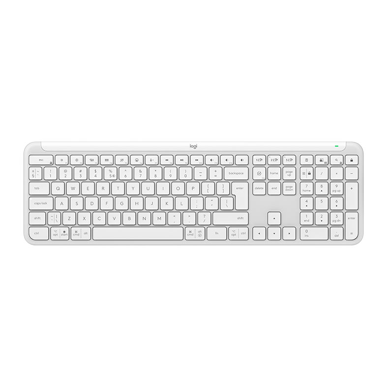 Teclado Logitech Signature Slim K950, Bluetooth, Branco, 920-012601 - imagem 1