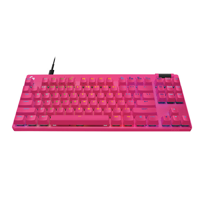 Teclado Magnetico Logitech G Pro TKL Rapid, RGB, Magenta, 920-013133 - miniatura 5