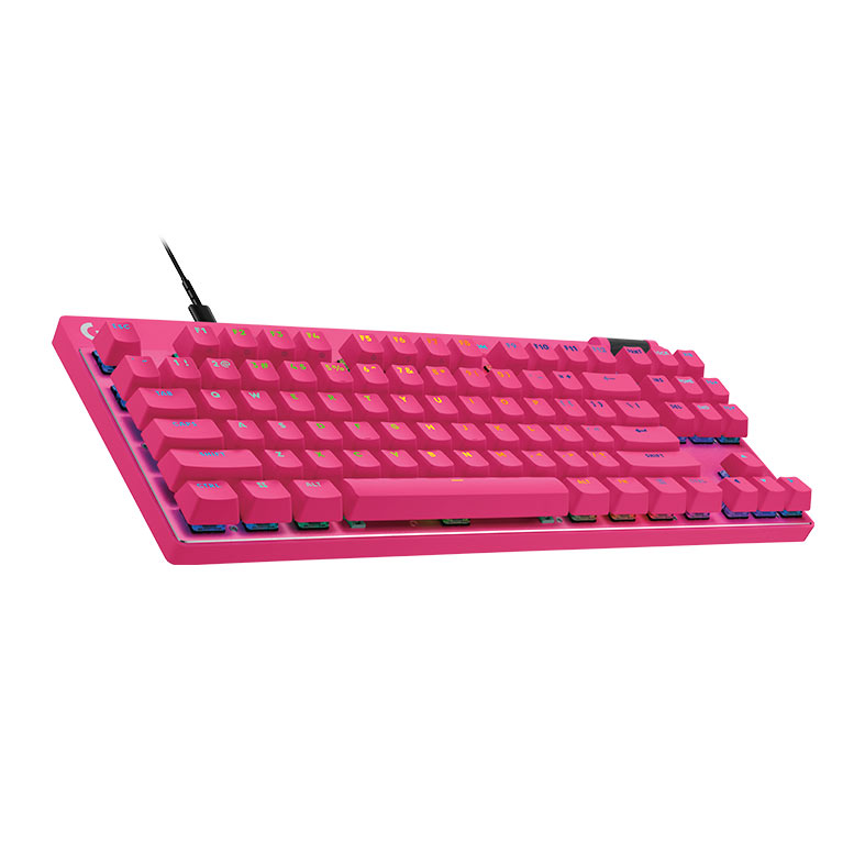 Teclado Magnetico Logitech G Pro TKL Rapid, RGB, Magenta, 920-013133 - miniatura 3