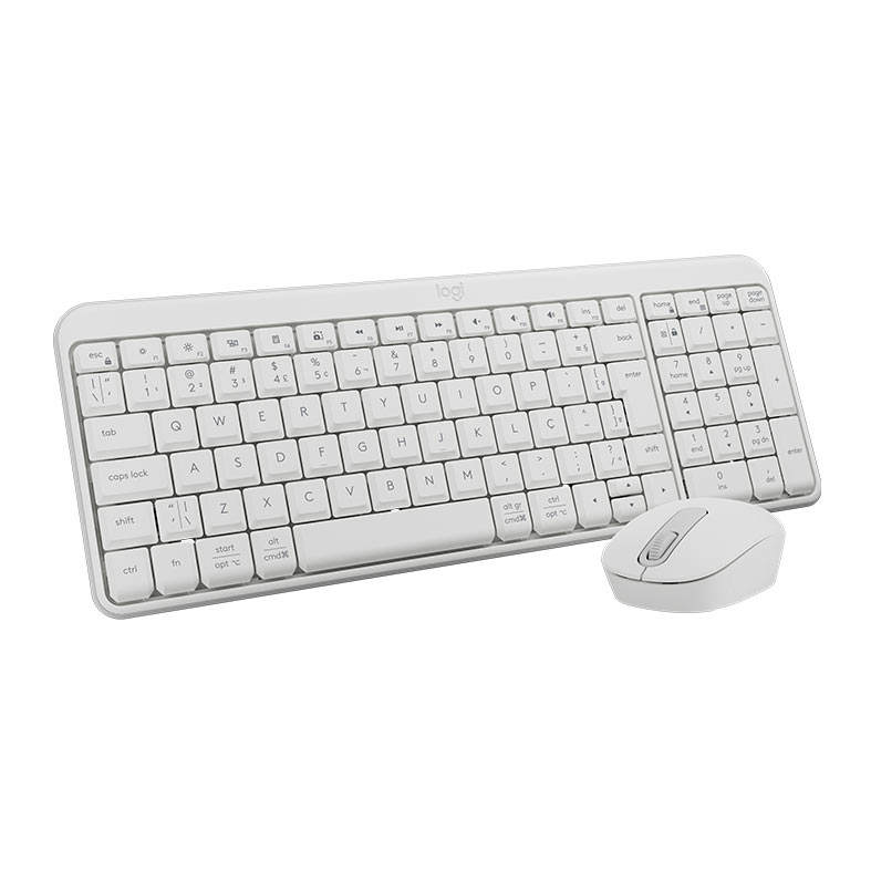 Kit Teclado e Mouse Logitech MK250, ABNT2, Bluetooth, Branco, 920-013517 - miniatura 3