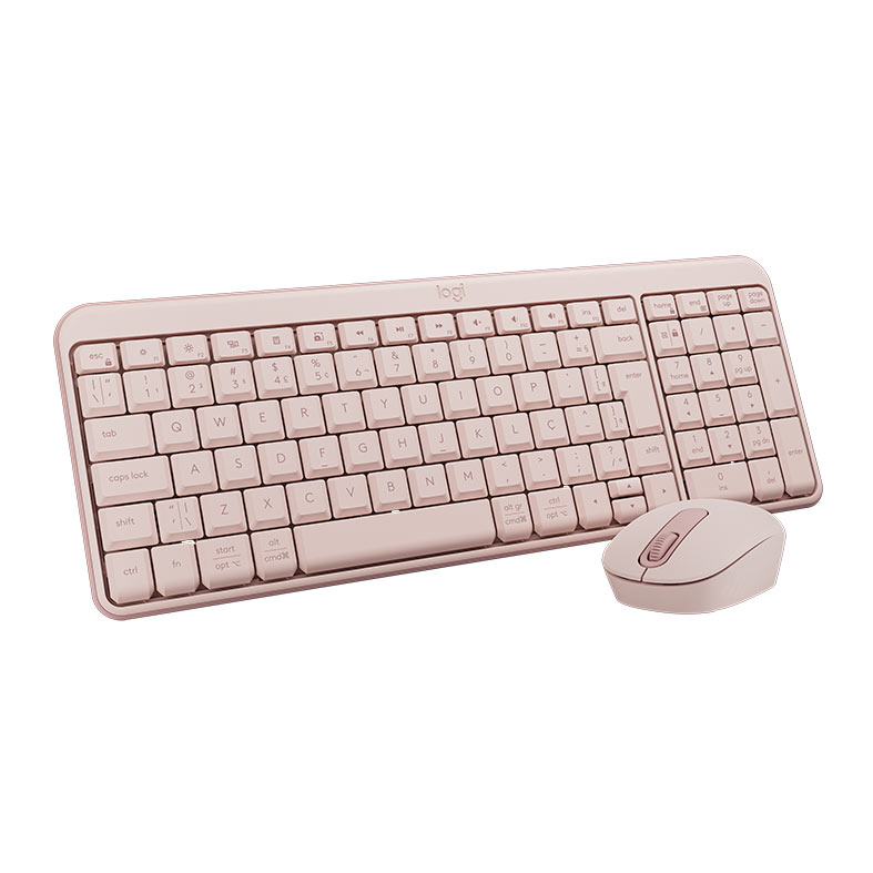 Kit Teclado e Mouse Logitech MK250, ABNT2, Bluetooth, Rosa, 920-013518 - miniatura 3