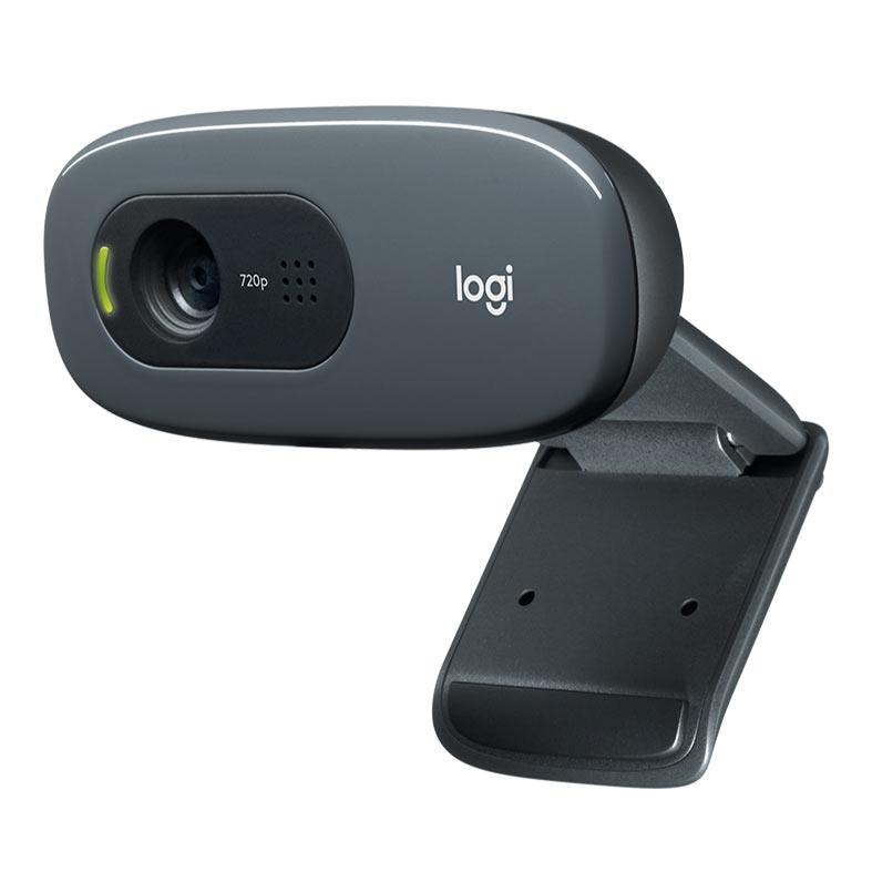 Webcam Logitech C270 HD 720p Com Microfone Preta, 960-000694 - miniatura 3