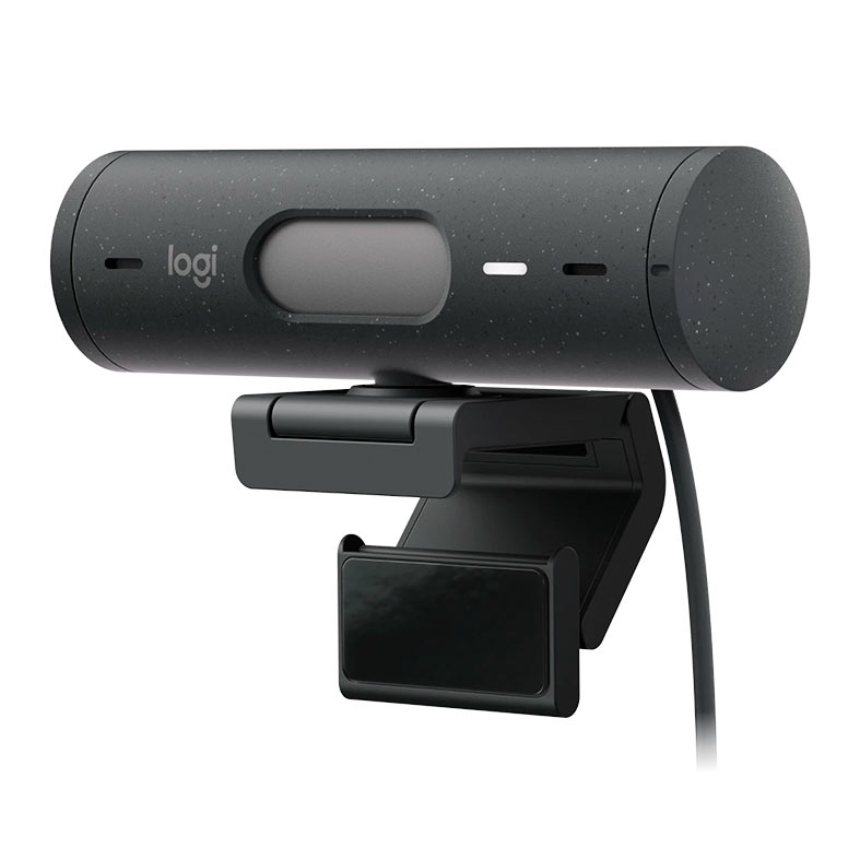 Webcam Logitech Brio 500, FHD 1080p, USB-C, Grafite, 960-001412 - miniatura 6