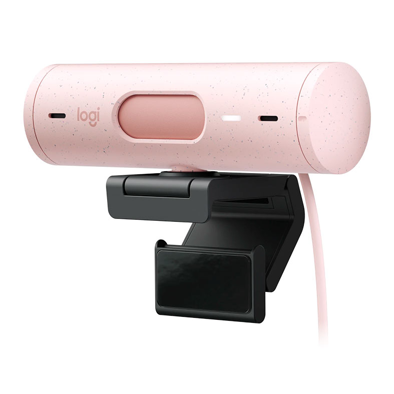 Webcam Logitech Brio 500, FHD 1080p, USB-C, Rose, 960-001418 - miniatura 6