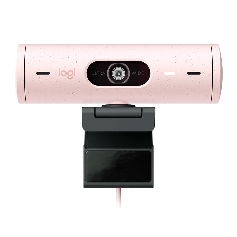 Webcam Logitech Brio 500, FHD 1080p, USB-C, Rose, 960-001418 - miniatura 3