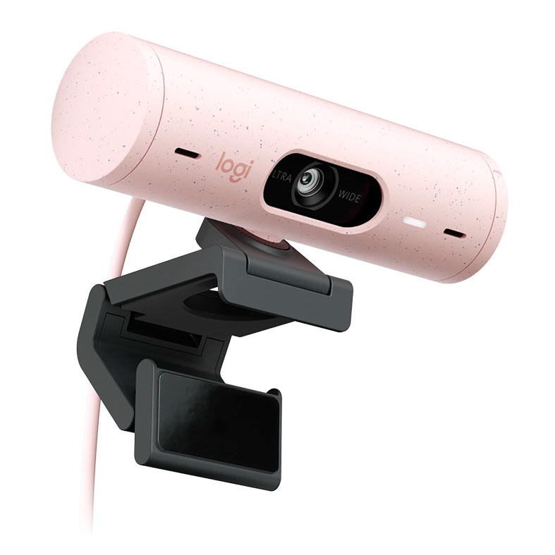 Webcam Logitech Brio 500, FHD 1080p, USB-C, Rose, 960-001418 - miniatura 4