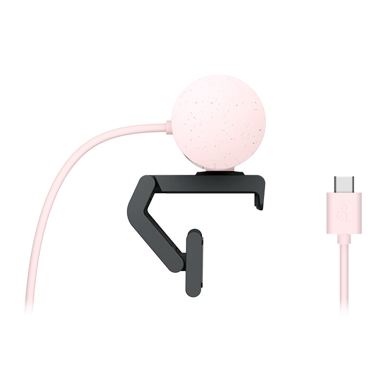 Webcam Logitech Brio 500, FHD 1080p, USB-C, Rose, 960-001418 - miniatura 7