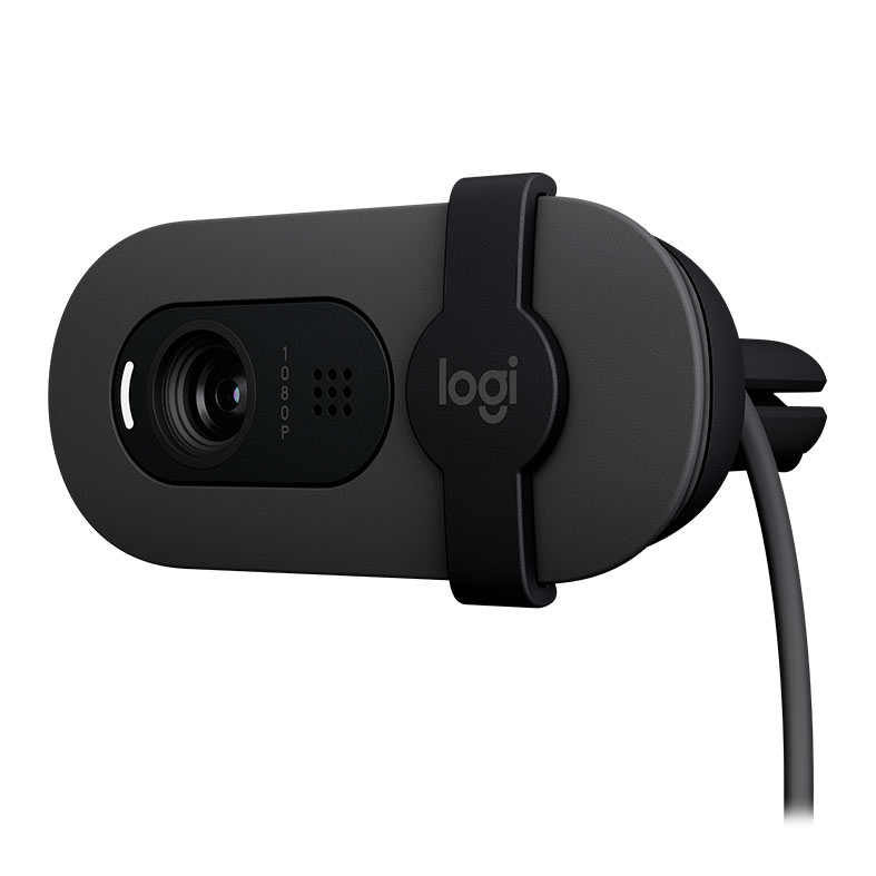 Webcam Logitech Brio 100, FHD, 1080p, USB-A, Preto, 960-001586 - miniatura 4