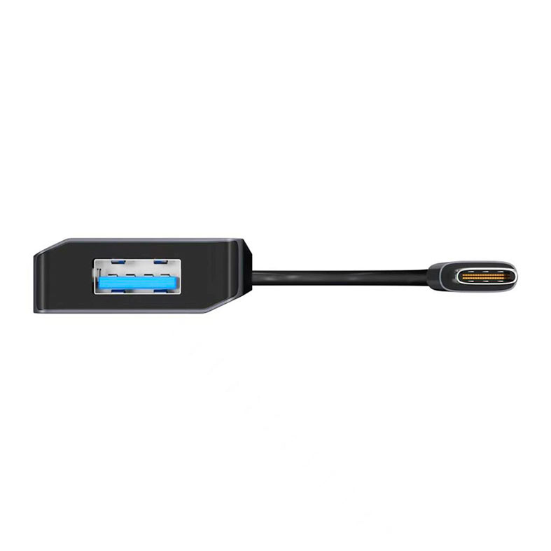 HUB 5 em 1 MD9, 4 Portas Tipo-C, 1 Porta USB 3.0, Cinza, 9748 - miniatura 5