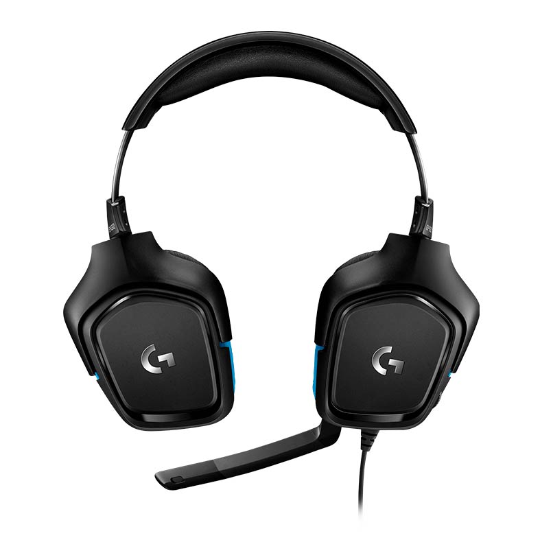 Headset Gamer Logitech G432 7.1 Surround Multiplataforma Preto/Azul, 981-000769 - miniatura 5
