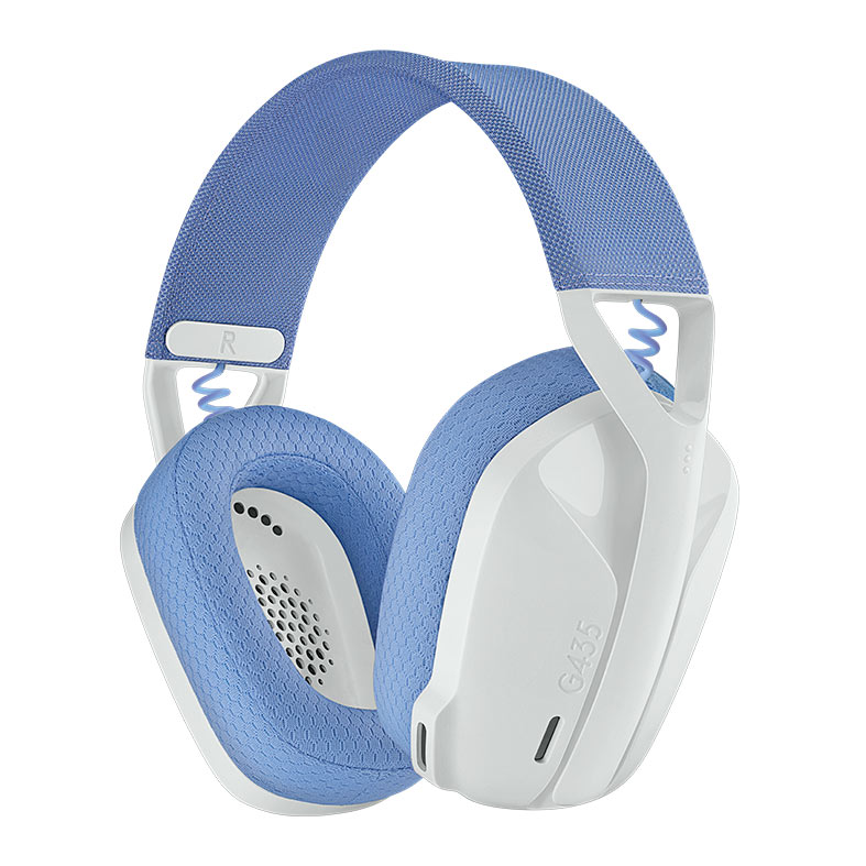 Headset Gamer Logitech G435, Wireless, Drivers 40mm, Branco, 981-001073 - imagem 1