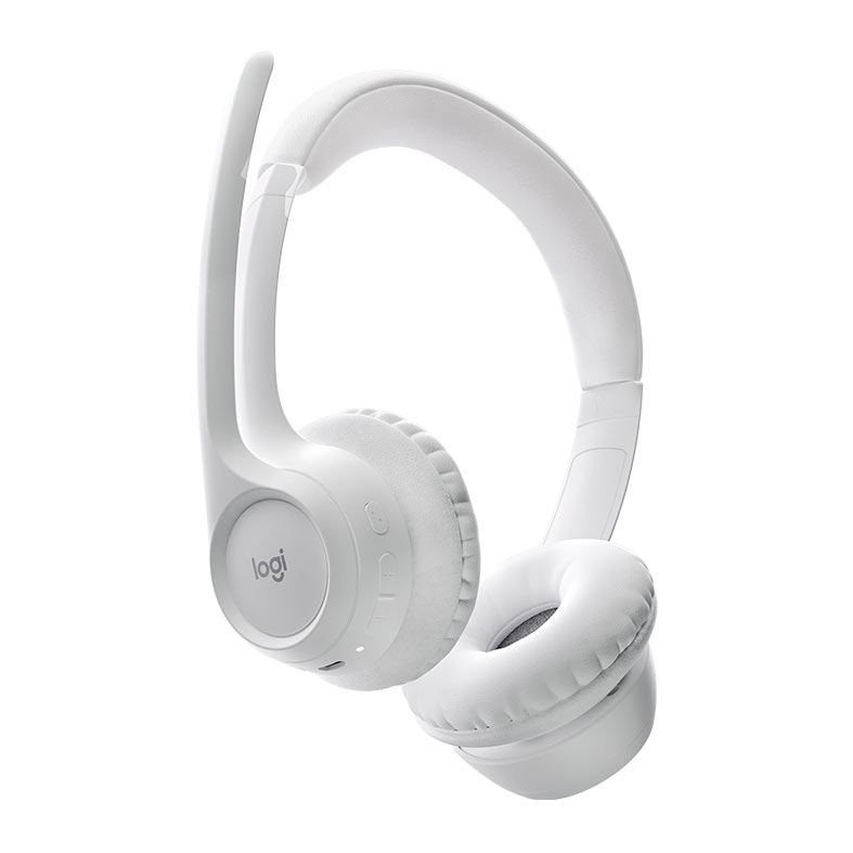 Headset Sem Fio Logitech Zone 300, Bluetooth, Driver 30mm, Branco, 981-001416 - miniatura 4