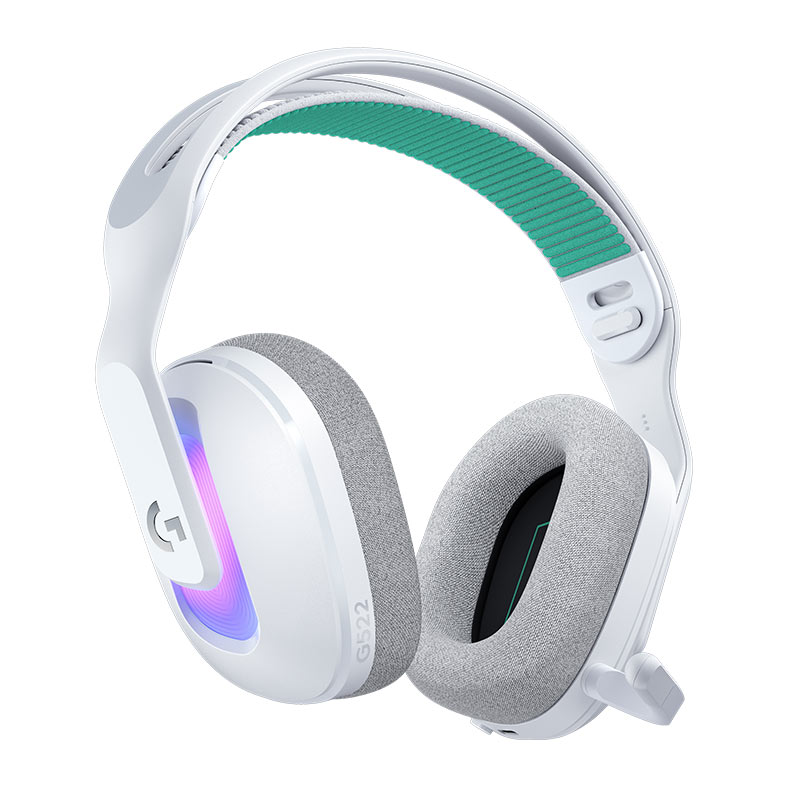 Headset Gamer Logitech G522 Lightspeed, RGB, Drivers 40mm, Wireless, Branco, 981-001549 - miniatura 3