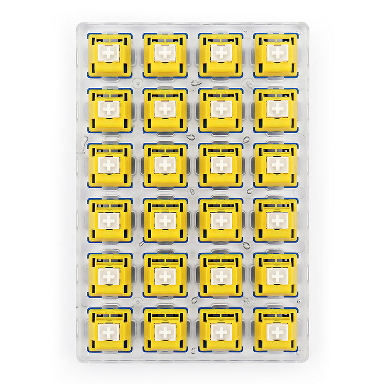 Switch Para Teclado Redragon Mecanico Tactile Bullet B, 24 Pecas, Amarelo e Branco, A113B - miniatura 5