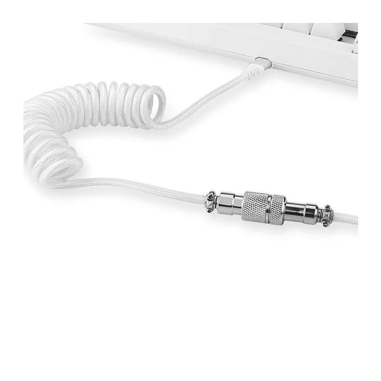 Cabo Para Teclado Redragon A115, Com Conector Aviator, 1.6m, Branco, A115-WHITE - miniatura 4