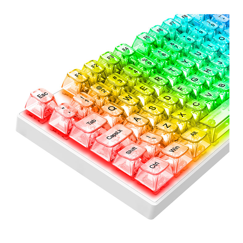 Conjunto de Teclas Redragon Crystal OSA Profile, Clear Keycaps, A137-PT - miniatura 9